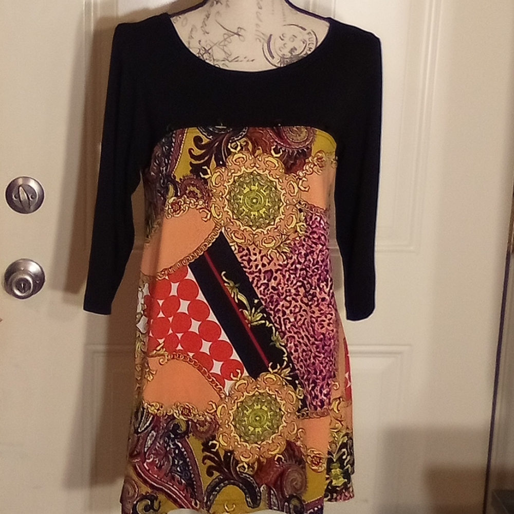 Isabel Blouse Women Casual Size Medium Multicolor